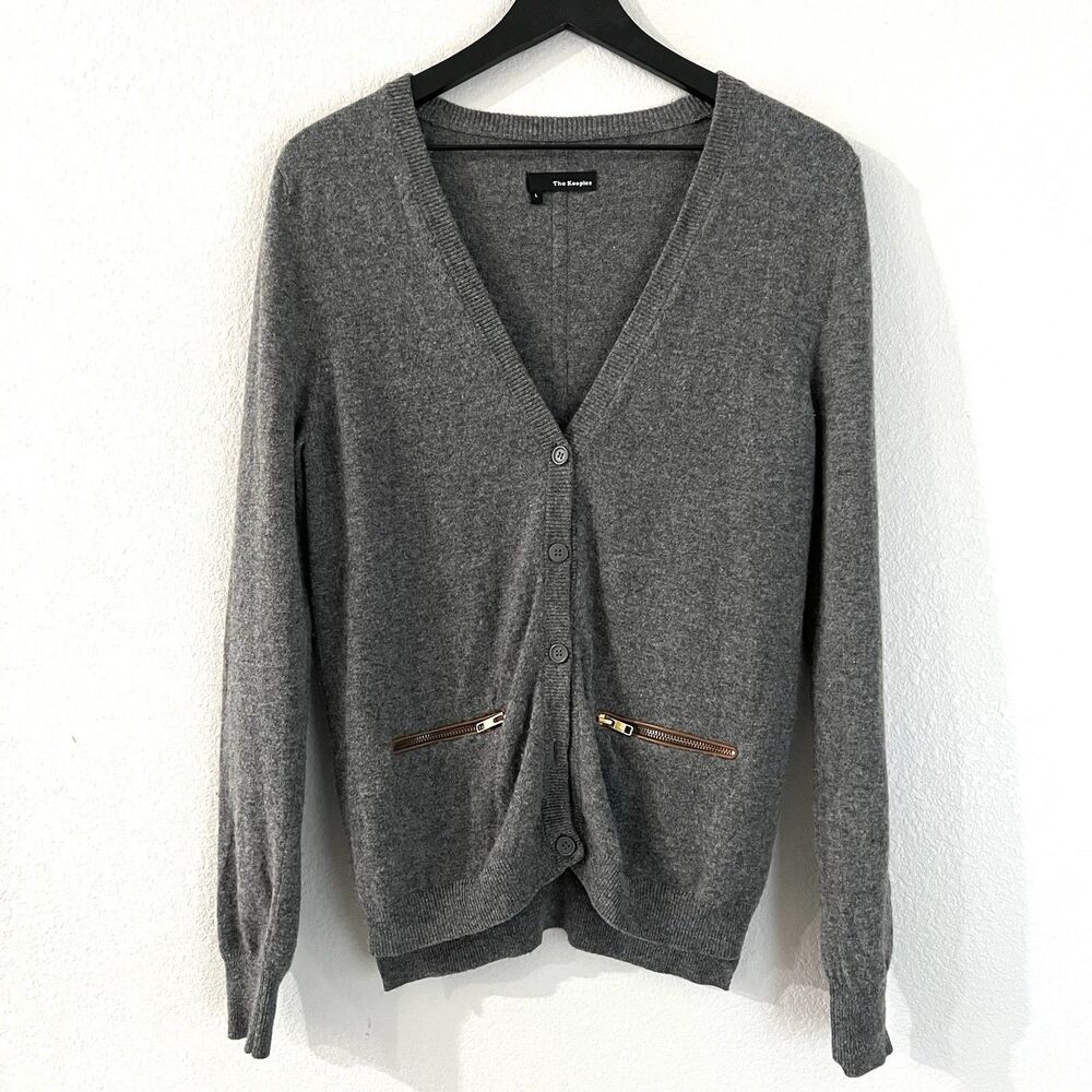 The Kooples Women’s Wool Cashmere Cardigan Size L Grey